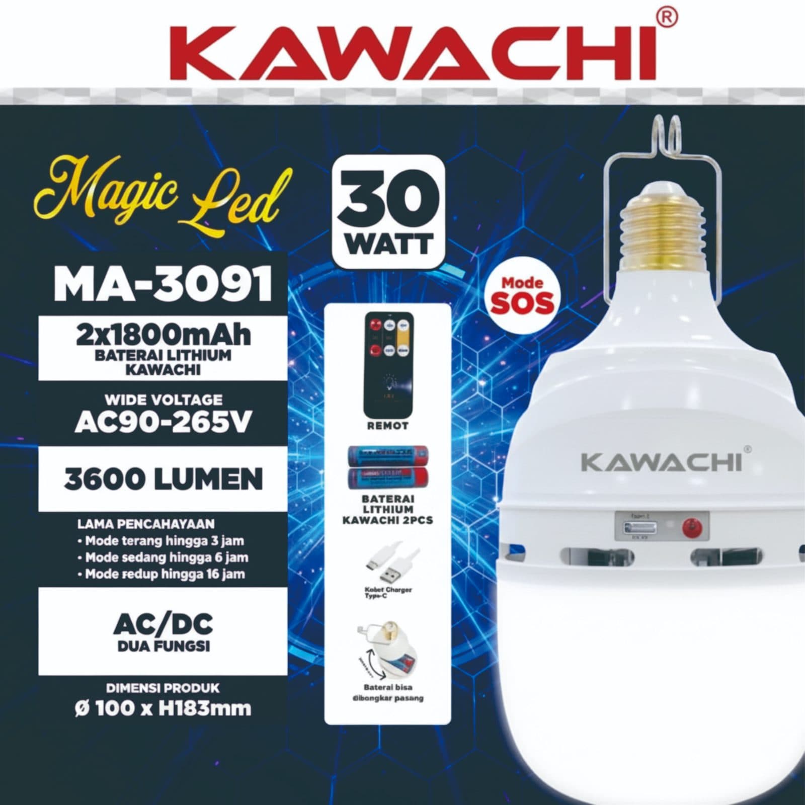 30 Watt (SOS Mode)