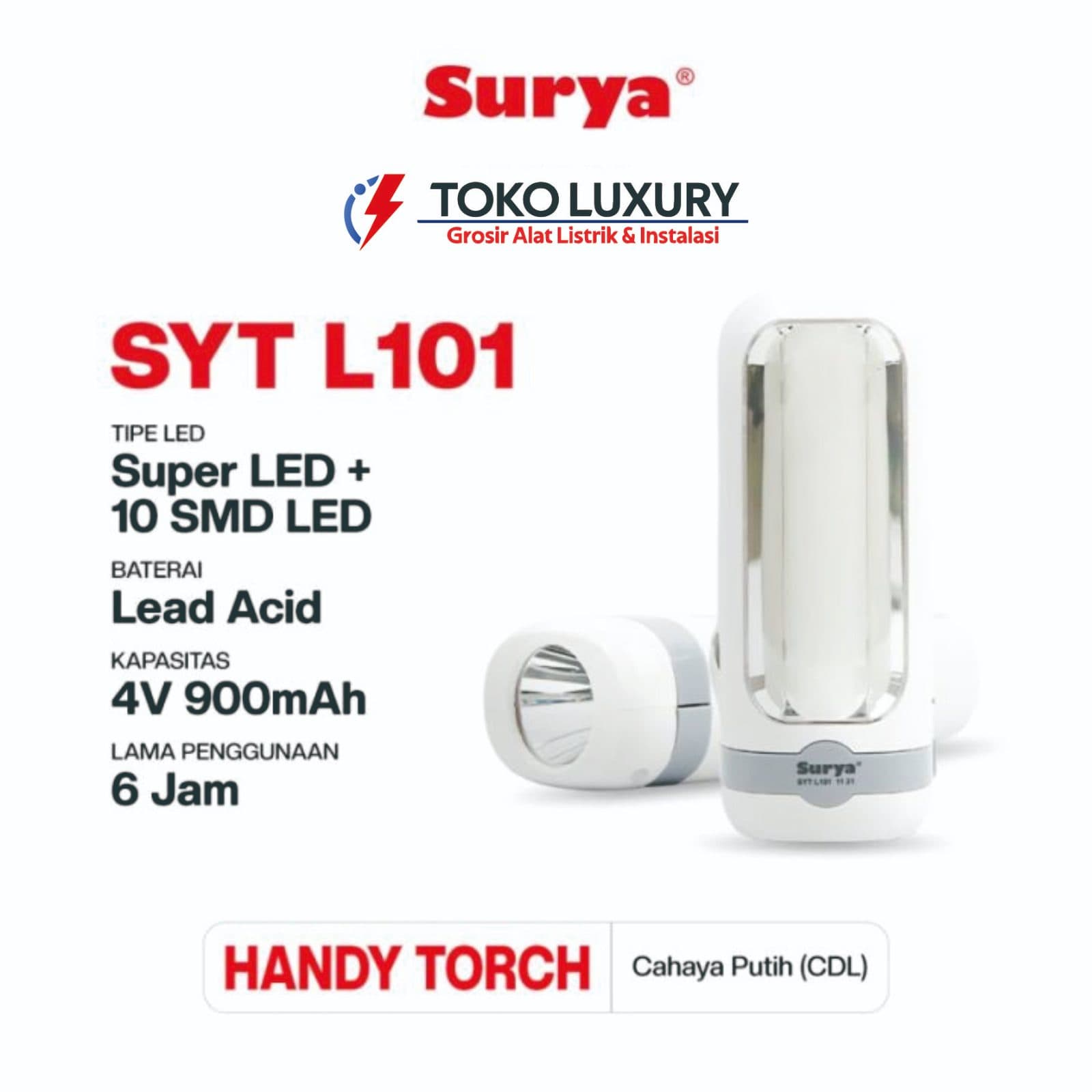 Senter Emergency LED Surya