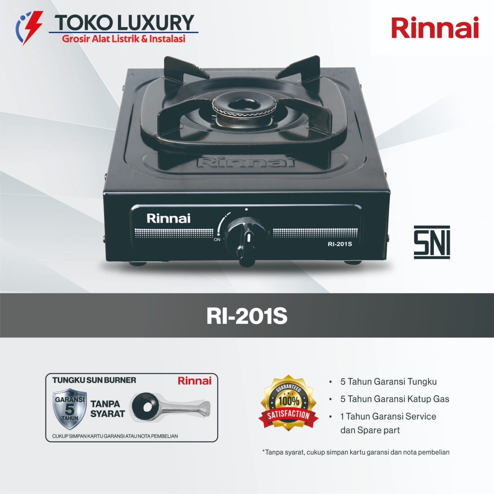 Kompor Gas Rinnai 1 Tungku 201-S